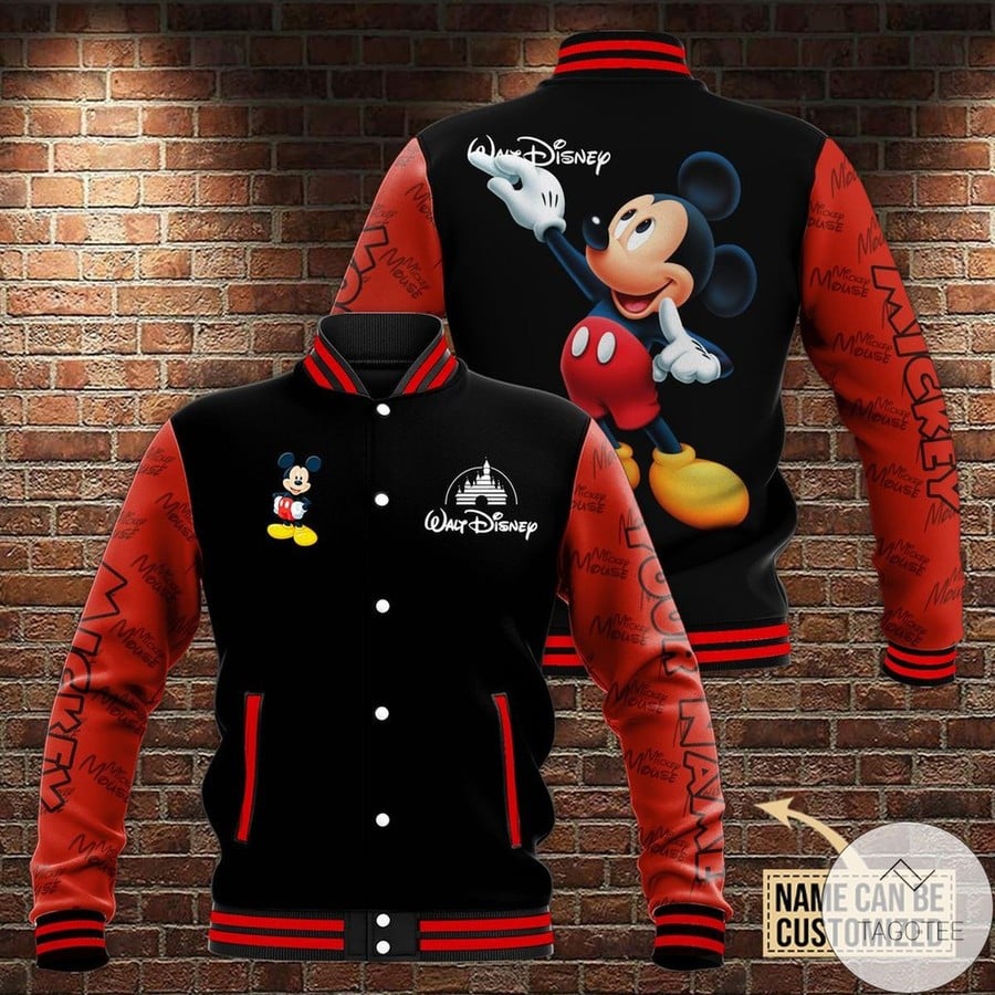 Mickey Mouse Disney Baseball Jacket 1 Mickey Mouse Disney Baseball Jacket