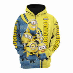 Minions Hoodie Zip Hoodie 3D