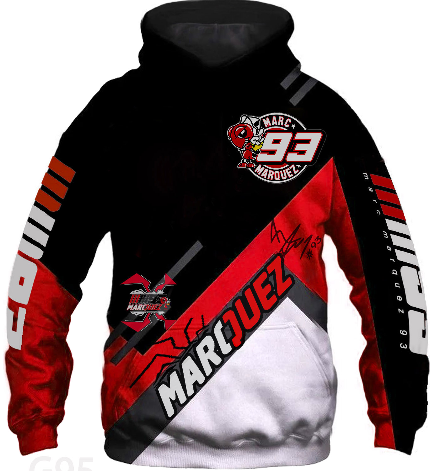 Marc Márquez Zip 5 Hoodie 1 Marc Márquez Zip 5 Hoodie