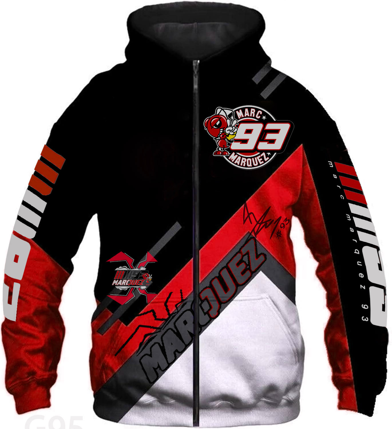 Marc Márquez Zip 1 Hoodie 1 Marc Márquez Zip 1 Hoodie