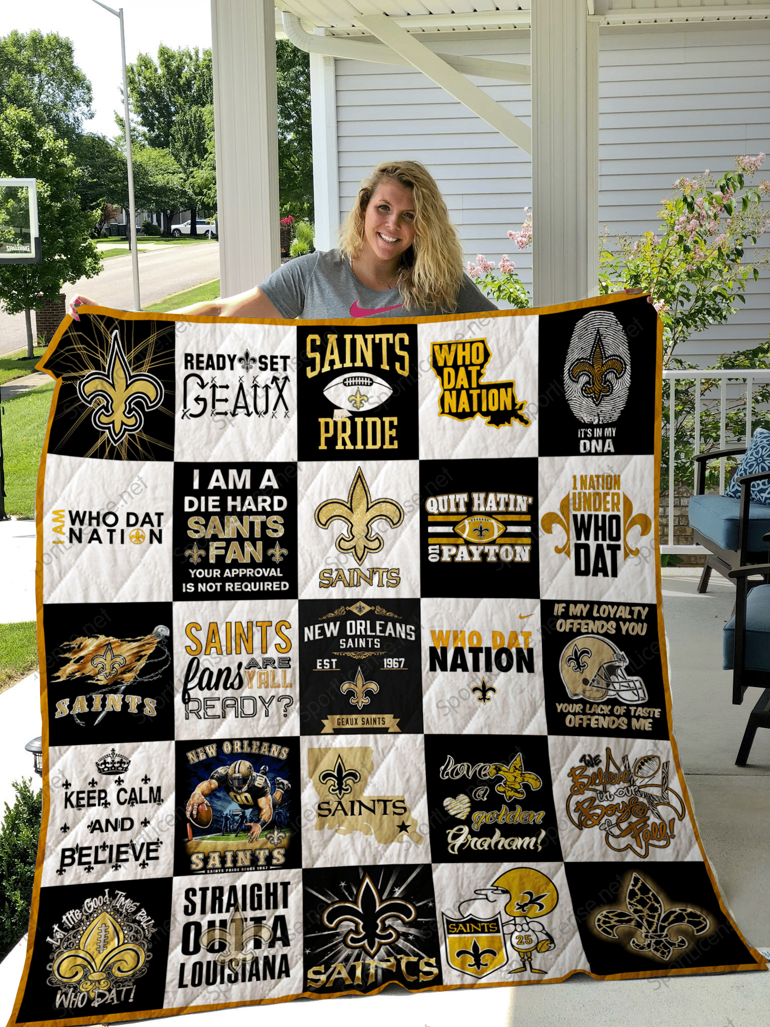 New Orleans Saints 1 Blanket 1 New Orleans Saints 1 Blanket