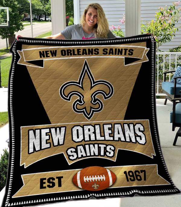 New Orleans Saints 2 Blanket 1 New Orleans Saints 2 Blanket