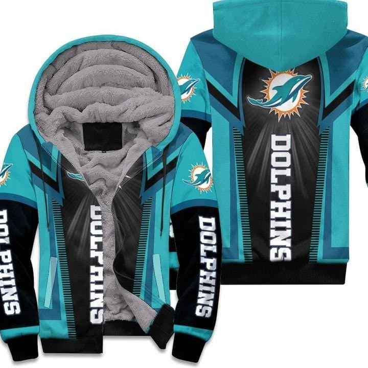 Miami Dolphins Fleece Jacket 1 Miami Dolphins Fleece Jacket