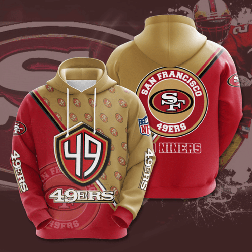 San Francisco 49ers 1 Hoodie Zip Hoodie 3D 1 San Francisco 49ers 1 Hoodie Zip Hoodie 3D