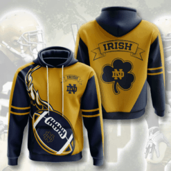 Notre Dame Fighting Irish Hoodie Zip Hoodie 3D