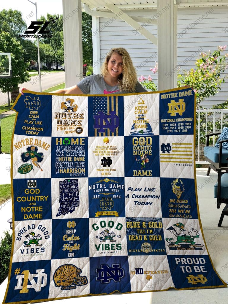 Notre Dame Fighting Irish 1 Blanket 1 Notre Dame Fighting Irish 1 Blanket