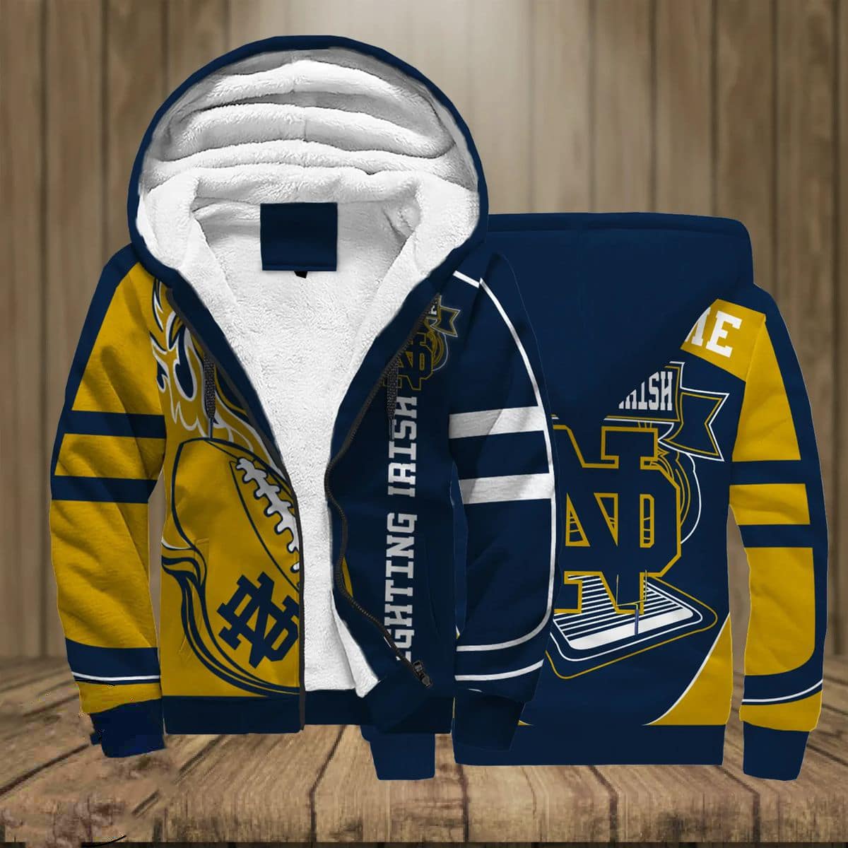 Notre Dame Fighting Irish Fleece Jacket 1 Notre Dame Fighting Irish Fleece Jacket