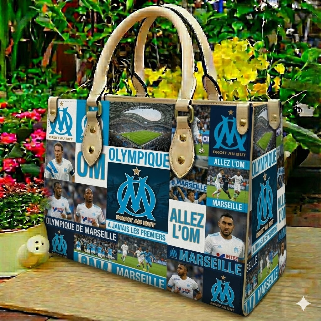 Olympique De Marseille 1 Leather Handbag 1 Olympique De Marseille 1 Leather Handbag