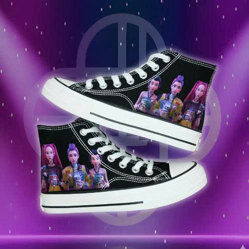 Kpop Demon Hunters A2 High Top Shoes 1 Kpop Demon Hunters A2 High Top Shoes