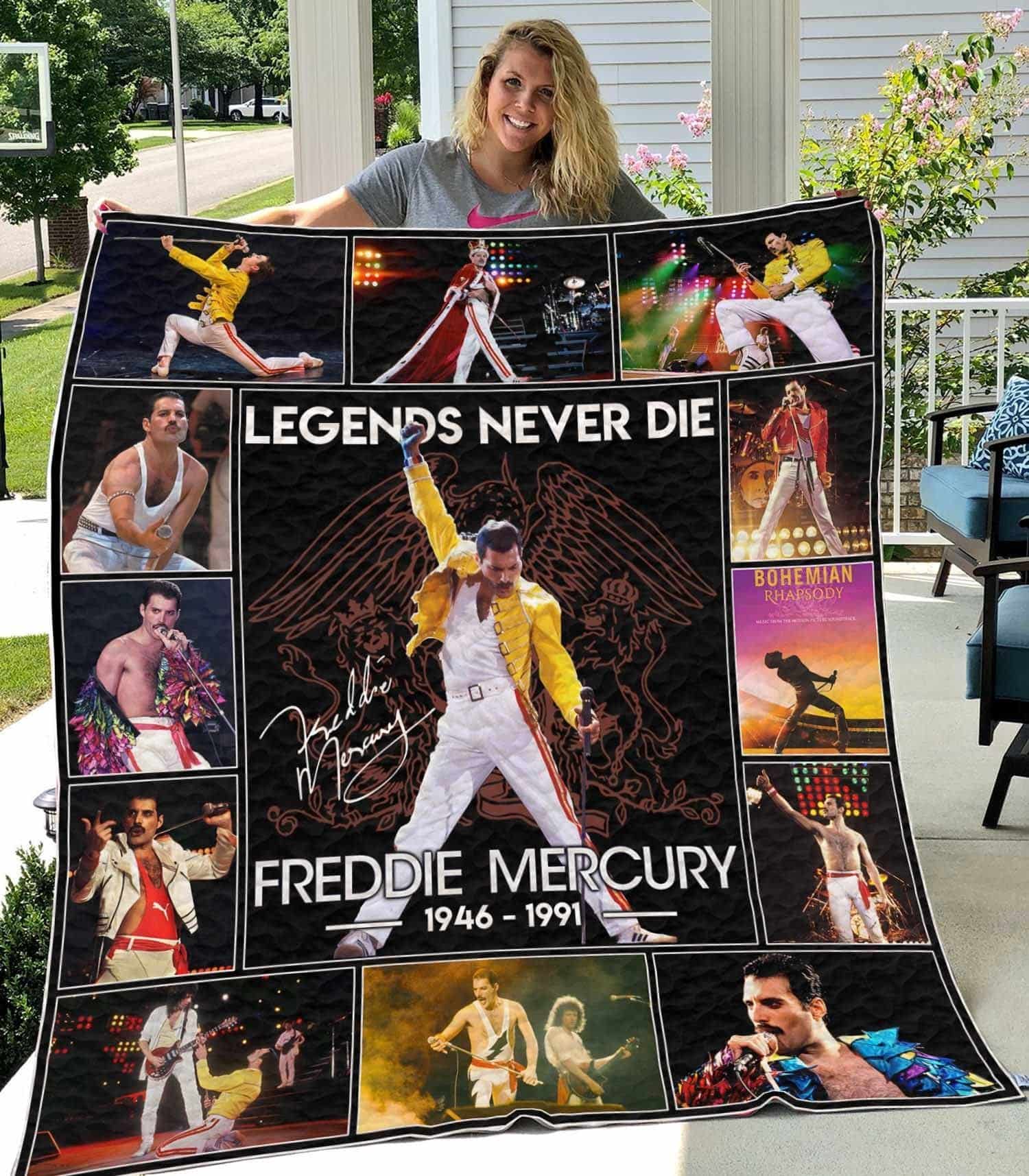 Freddie Mercury Queen Blanket 1 Freddie Mercury Queen Blanket