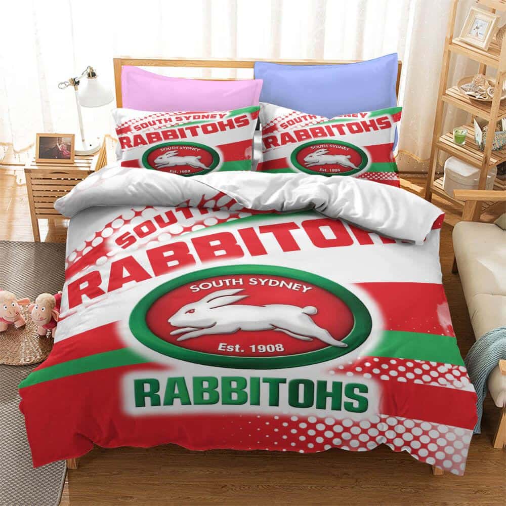 South Sydney Rabbitohs Bedding Set 1 South Sydney Rabbitohs Bedding Set