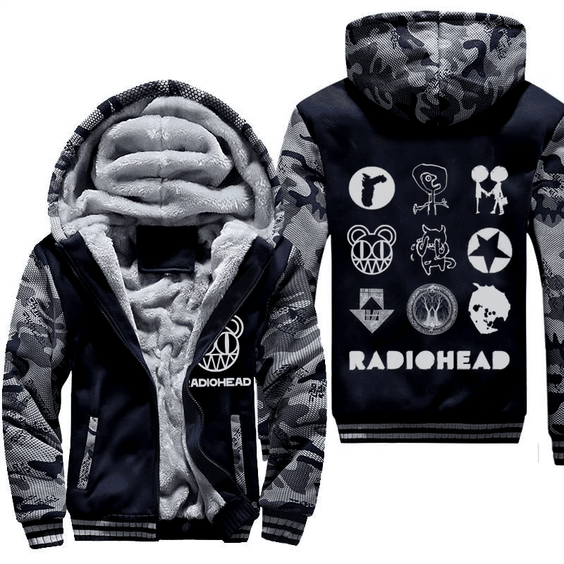 Radiohead Fleece Jacket 1 Radiohead Fleece Jacket