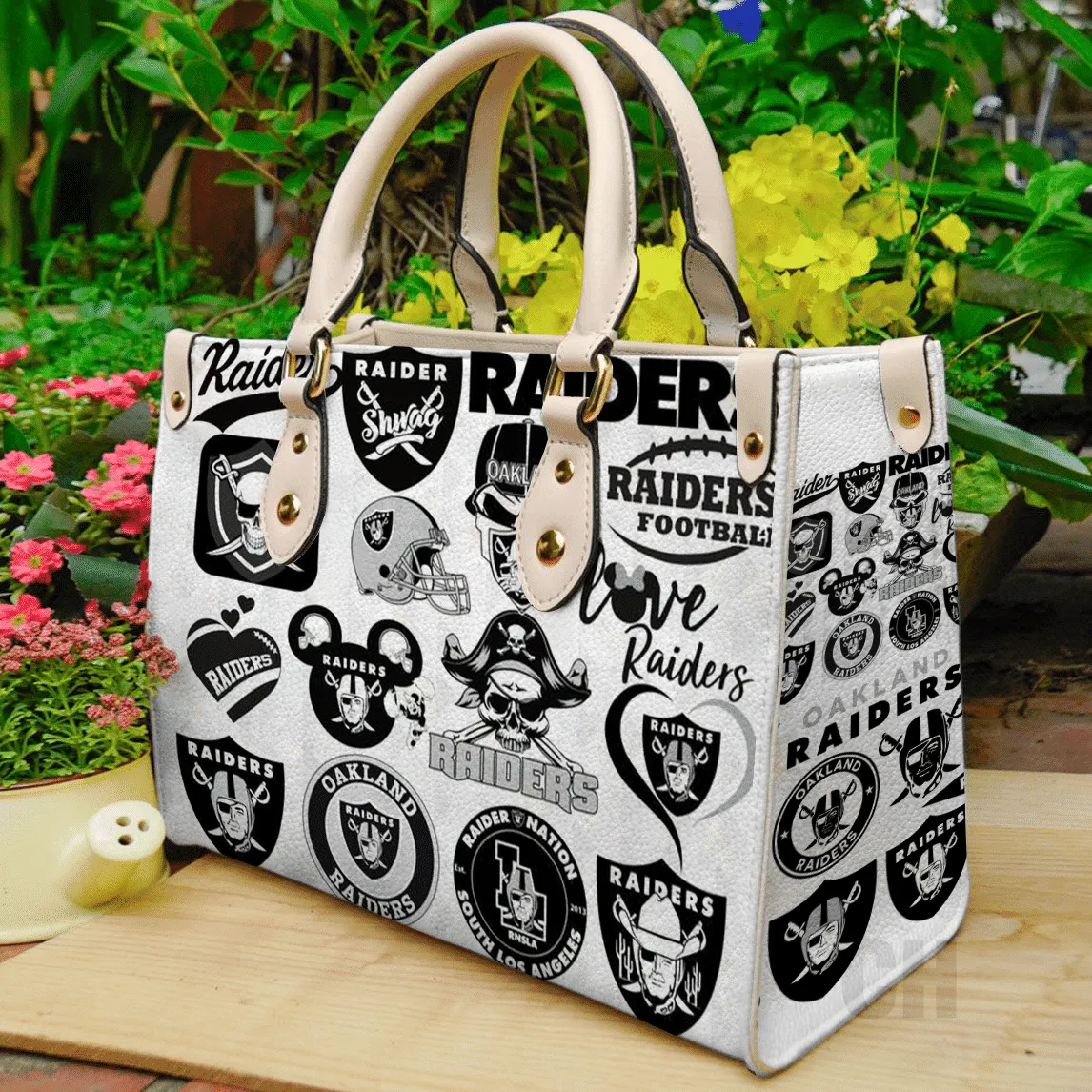 Las Vegas Raiders 2 Leather Handbag 1 Las Vegas Raiders 2 Leather Handbag