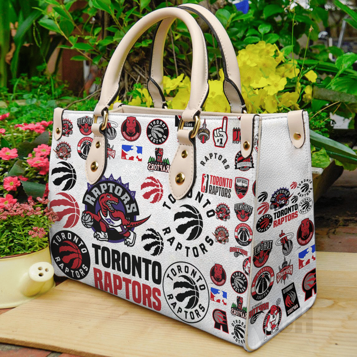 Toronto Raptors Hand Leather Handbag 1 Toronto Raptors Hand Leather Handbag