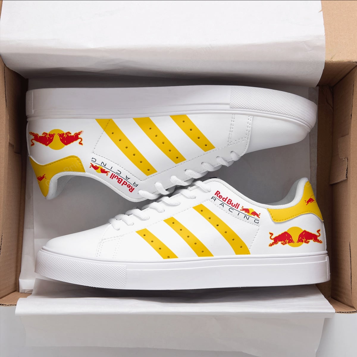 Red Bull Racing Yellow Stan Smith Shoes 1 Red Bull Racing Yellow Stan Smith Shoes