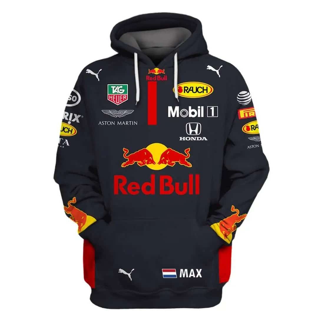 Red Bull Racing Hoodie Zip Hoodie 3D 1 Red Bull Racing Hoodie Zip Hoodie 3D