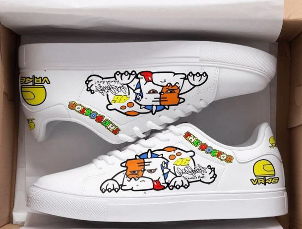 Valentino Rossi Black 4 Stan Smith Shoes 1 Valentino Rossi Black 4 Stan Smith Shoes