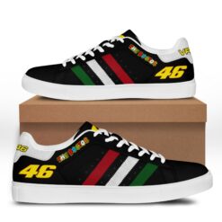 Valentino Rossi Black 5 Stan Smith Shoes