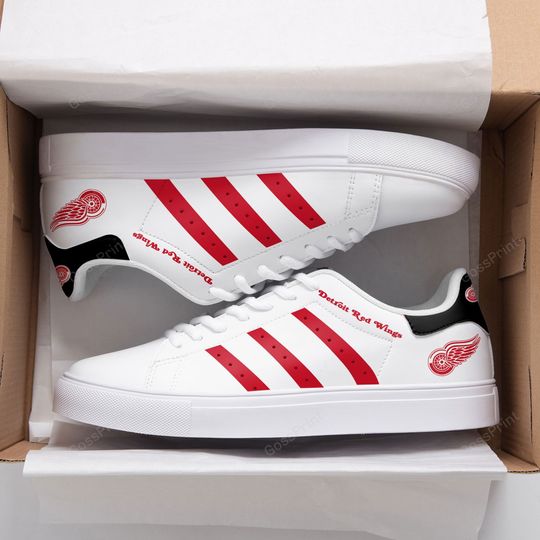 Detroit Red Wings Stan Smith Shoes 1 Detroit Red Wings Stan Smith Shoes