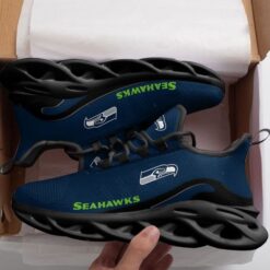 Seattle Seahawks Black Max Soul Shoes