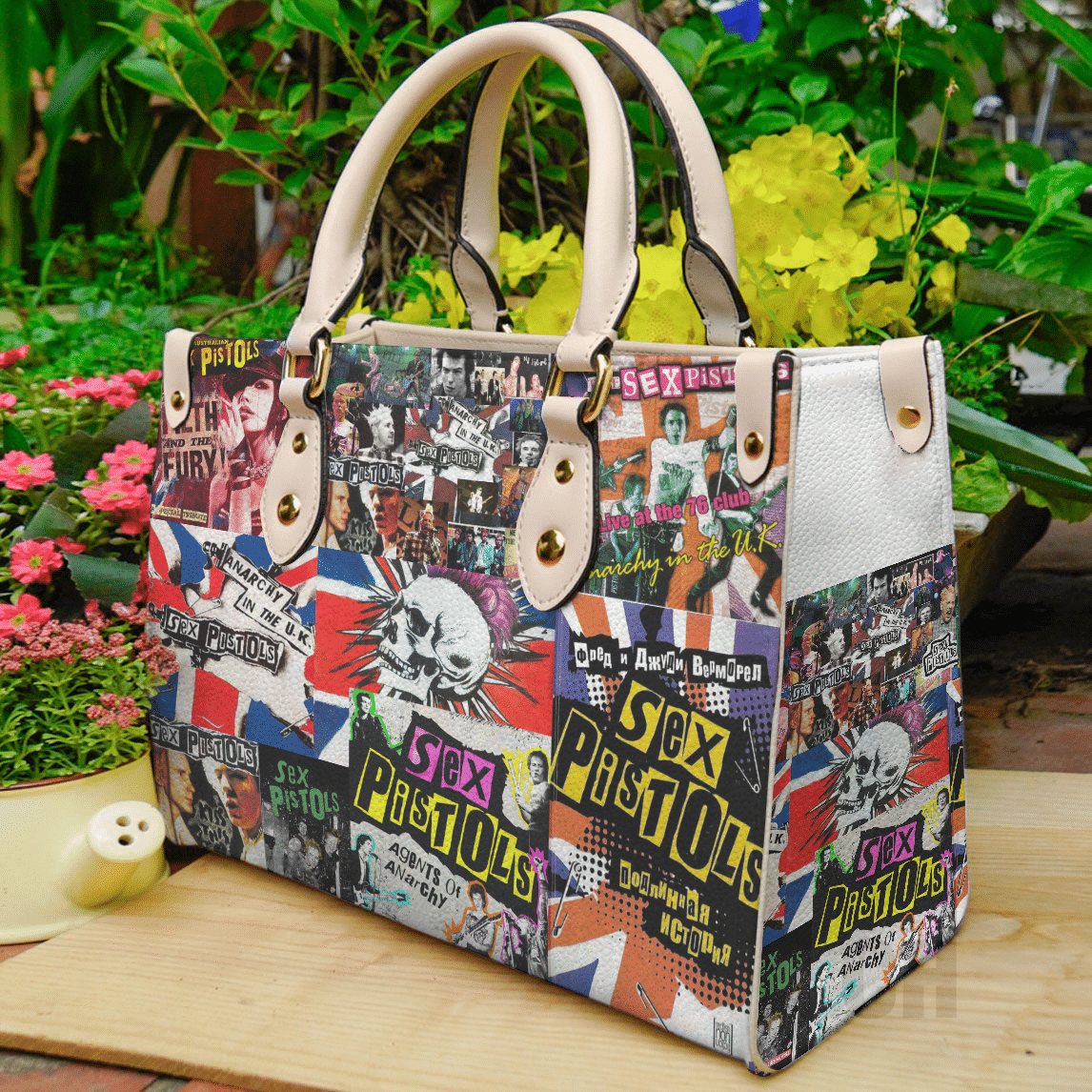 Sex Pistols Leather Handbag 1 Sex Pistols Leather Handbag