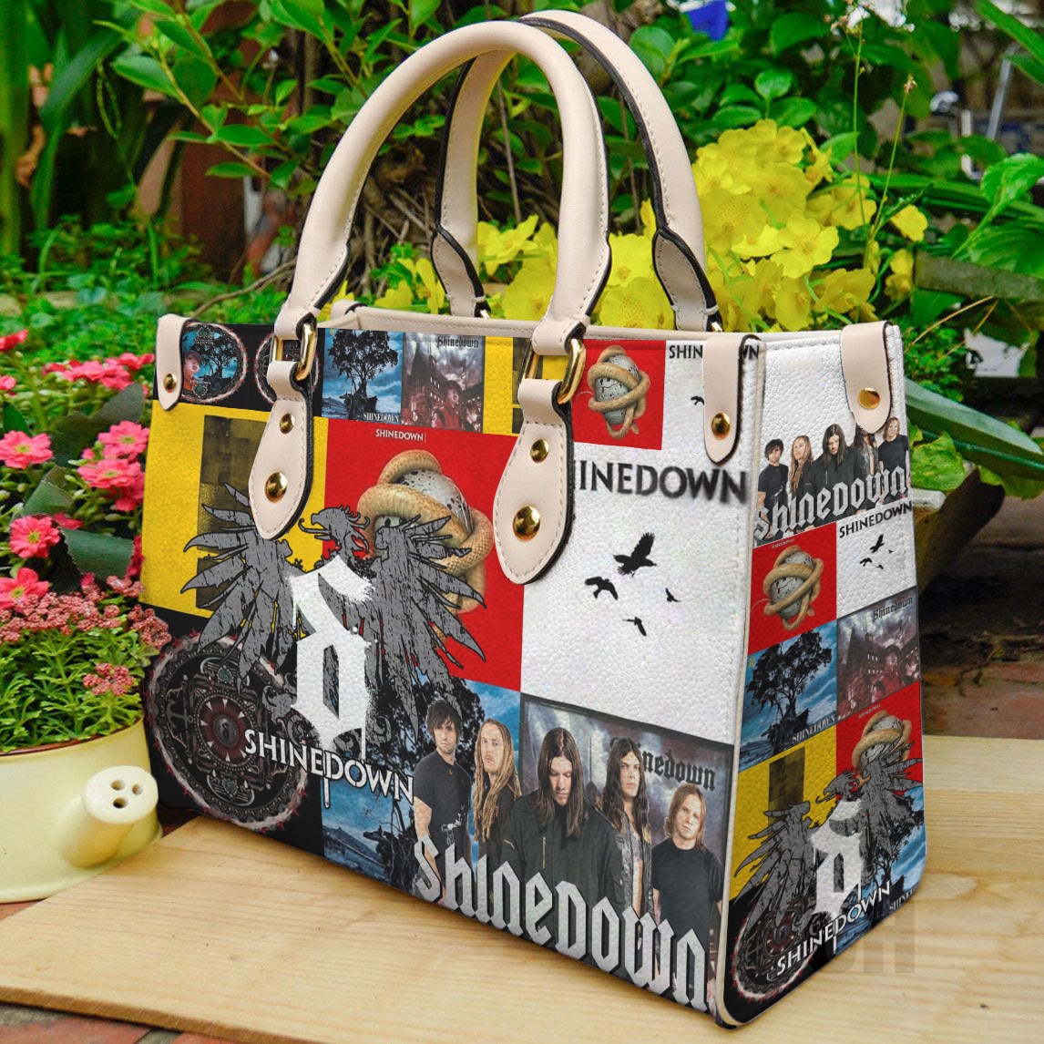 Shinedown Leather Handbag 1 Shinedown Leather Handbag