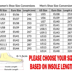 size shoes