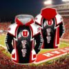 Utah Utes Hoodie Zip Hoodie 3D