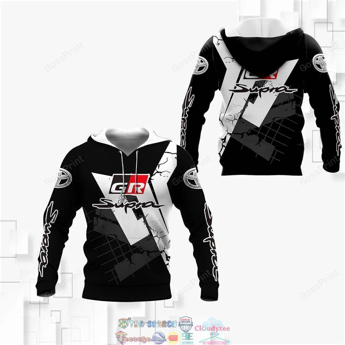 Toyota Supra Hoodie Zip Hoodie 3D 1 Toyota Supra Hoodie Zip Hoodie 3D