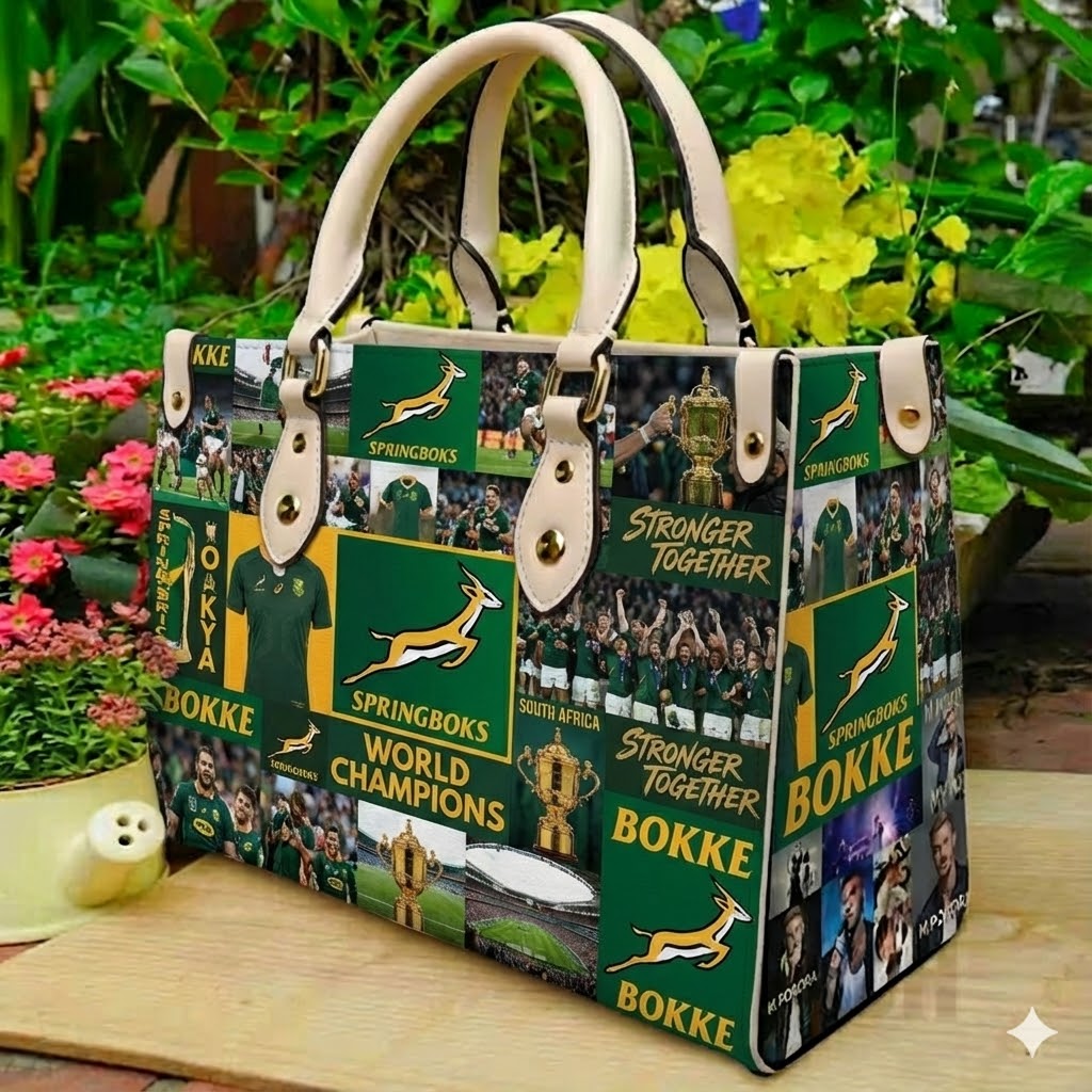 South Africa Springboks 1 Leather Handbag 1 South Africa Springboks 1 Leather Handbag