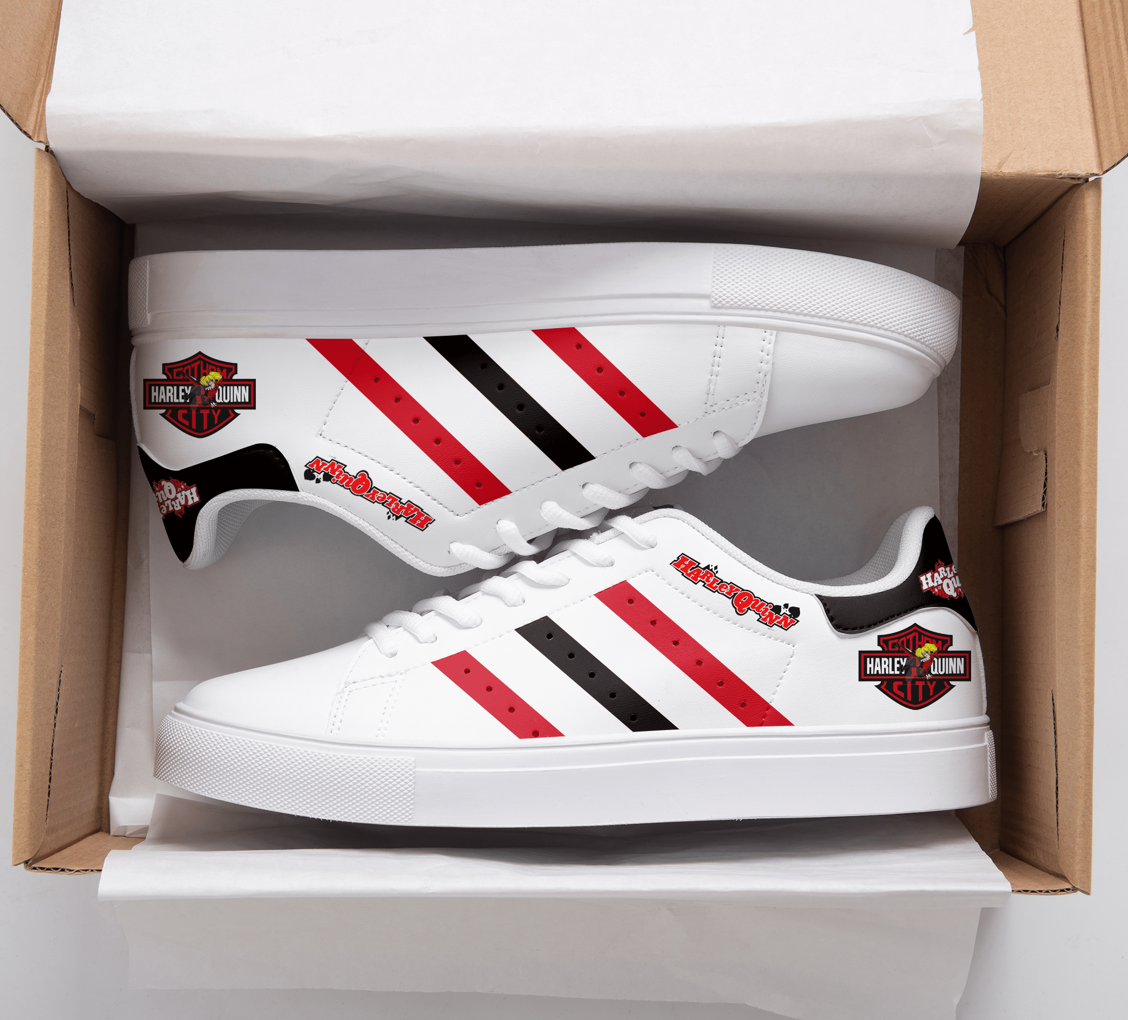 Harley Quinn Stan Smith Shoes 1 Harley Quinn Stan Smith Shoes