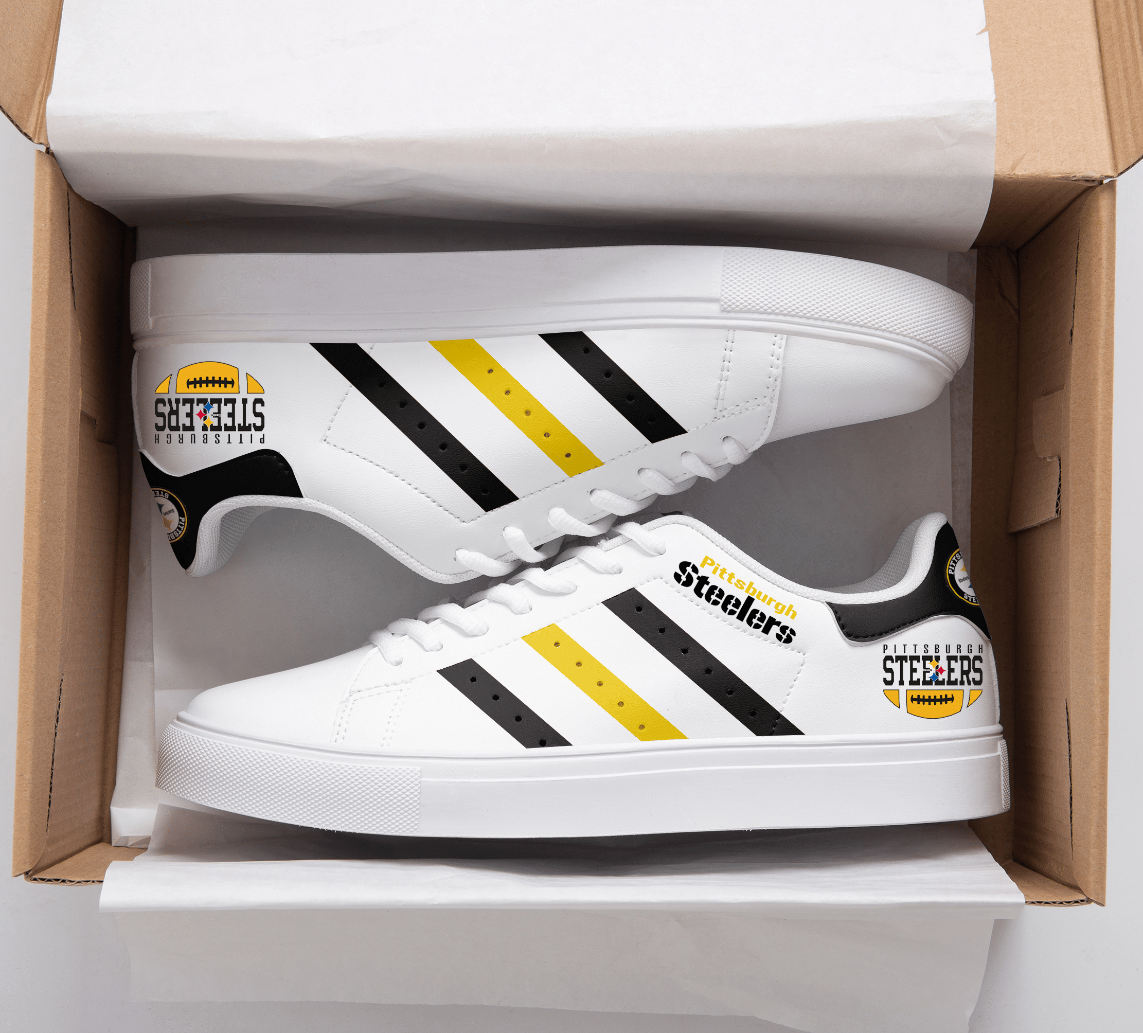 Pittsburgh Steelers Stan Smith Shoes 1 Pittsburgh Steelers Stan Smith Shoes