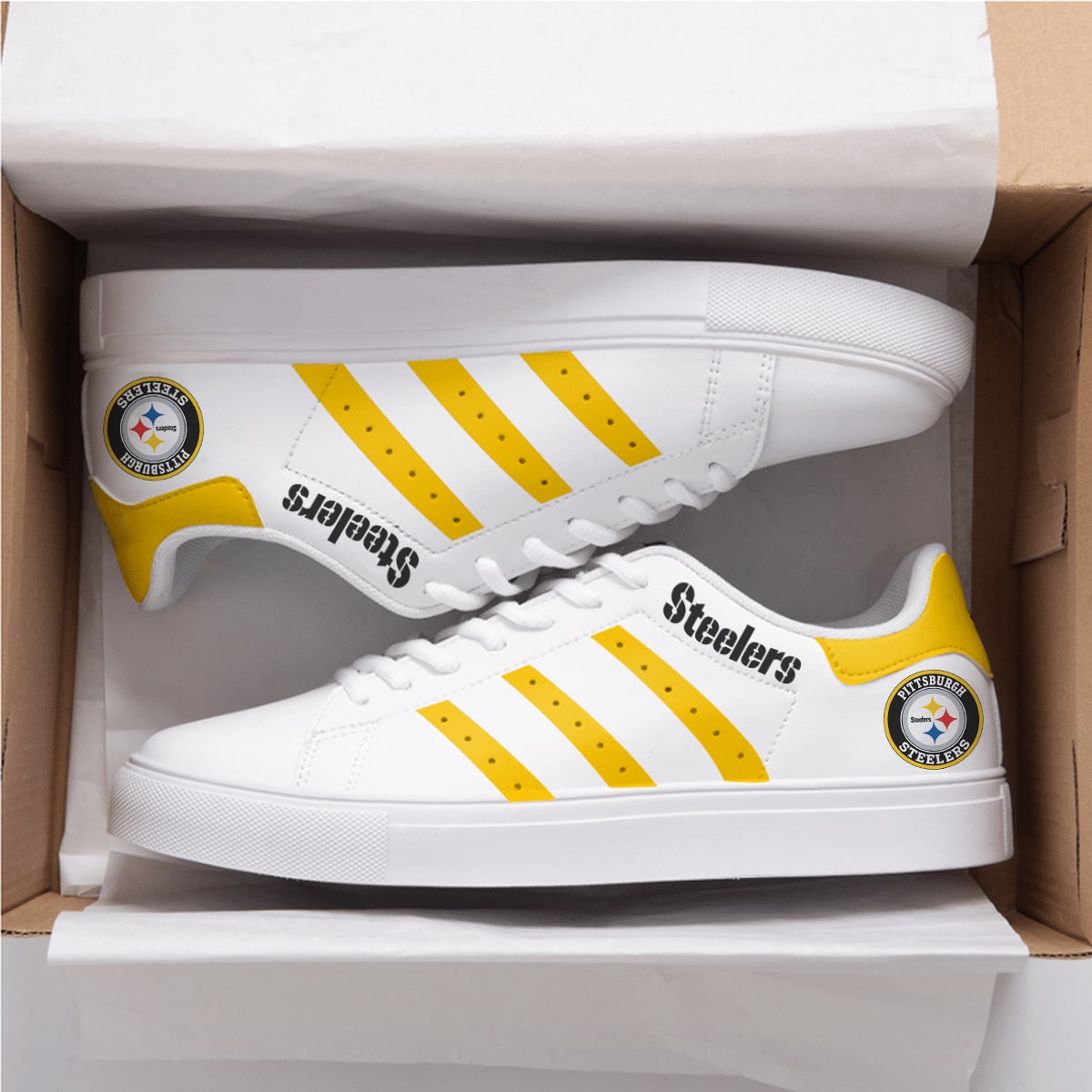 Pittsburgh Steelers Stan Smith Shoes 1 Pittsburgh Steelers Stan Smith Shoes
