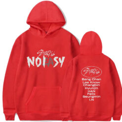 Stray Kids Red Zip Hoodie