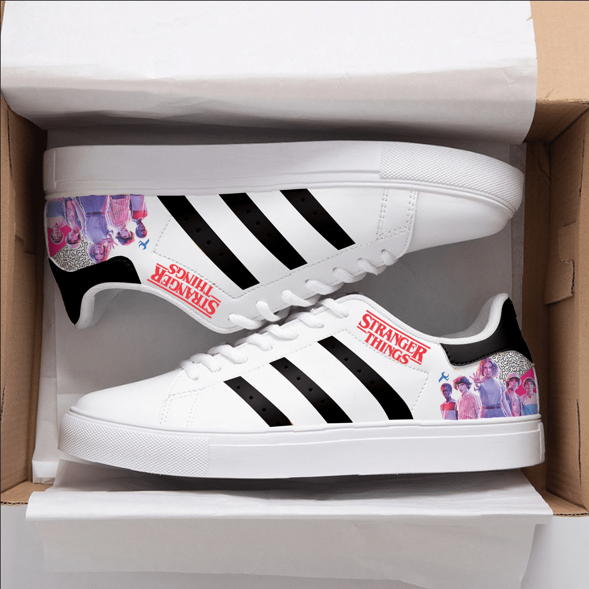Stranger Things Stan Smith Shoes 1 Stranger Things Stan Smith Shoes