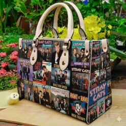Stray Cats 2 Leather Handbag