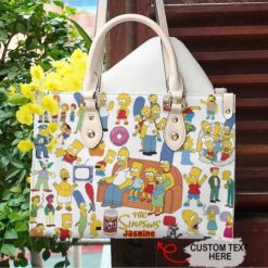 The Simpsons Hand Leather Handbag