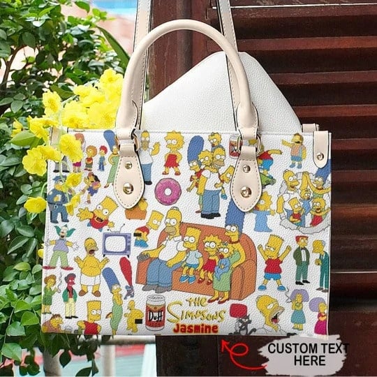 The Simpsons Hand Leather Handbag 1 The Simpsons Hand Leather Handbag