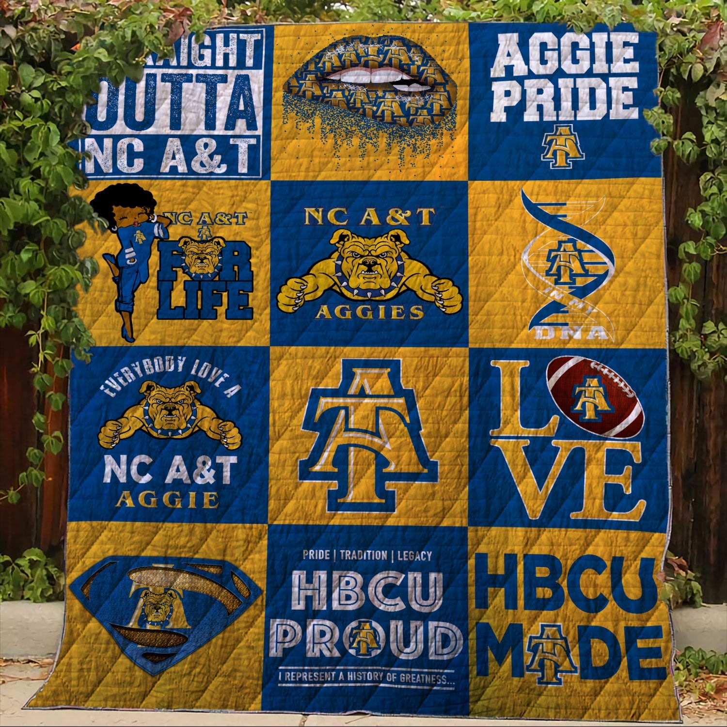 North Carolina A&t Aggie 1 Blanket 1 North Carolina A&t Aggie 1 Blanket