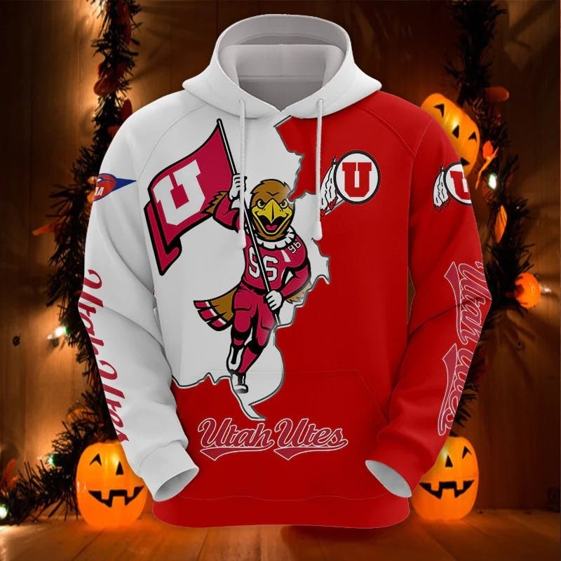 Utah Utes 2 Hoodie Zip Hoodie 3D 1 Utah Utes 2 Hoodie Zip Hoodie 3D
