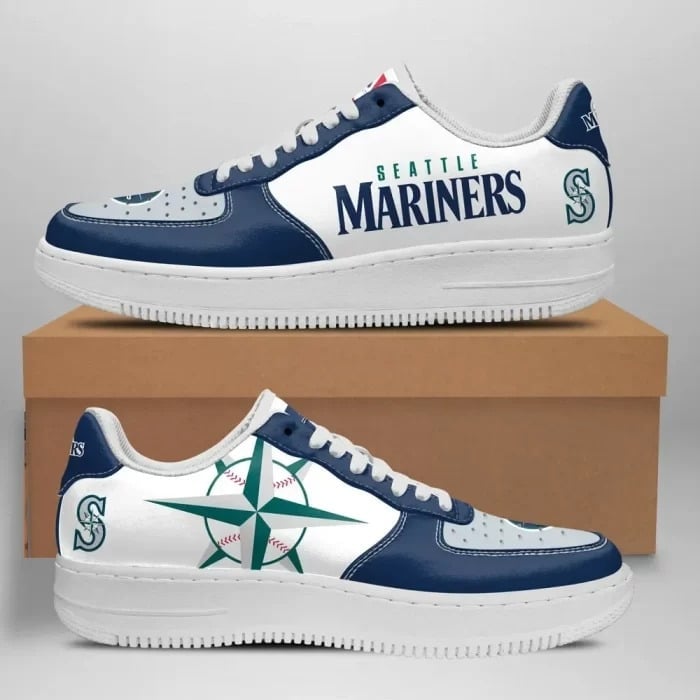 Seattle Mariners Air Force Shoes 1 Seattle Mariners Air Force Shoes