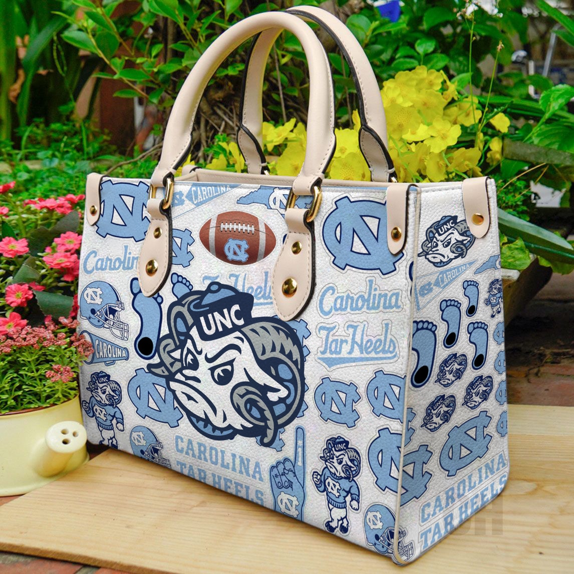 Tar Heels Hand Leather Handbag 1 Tar Heels Hand Leather Handbag