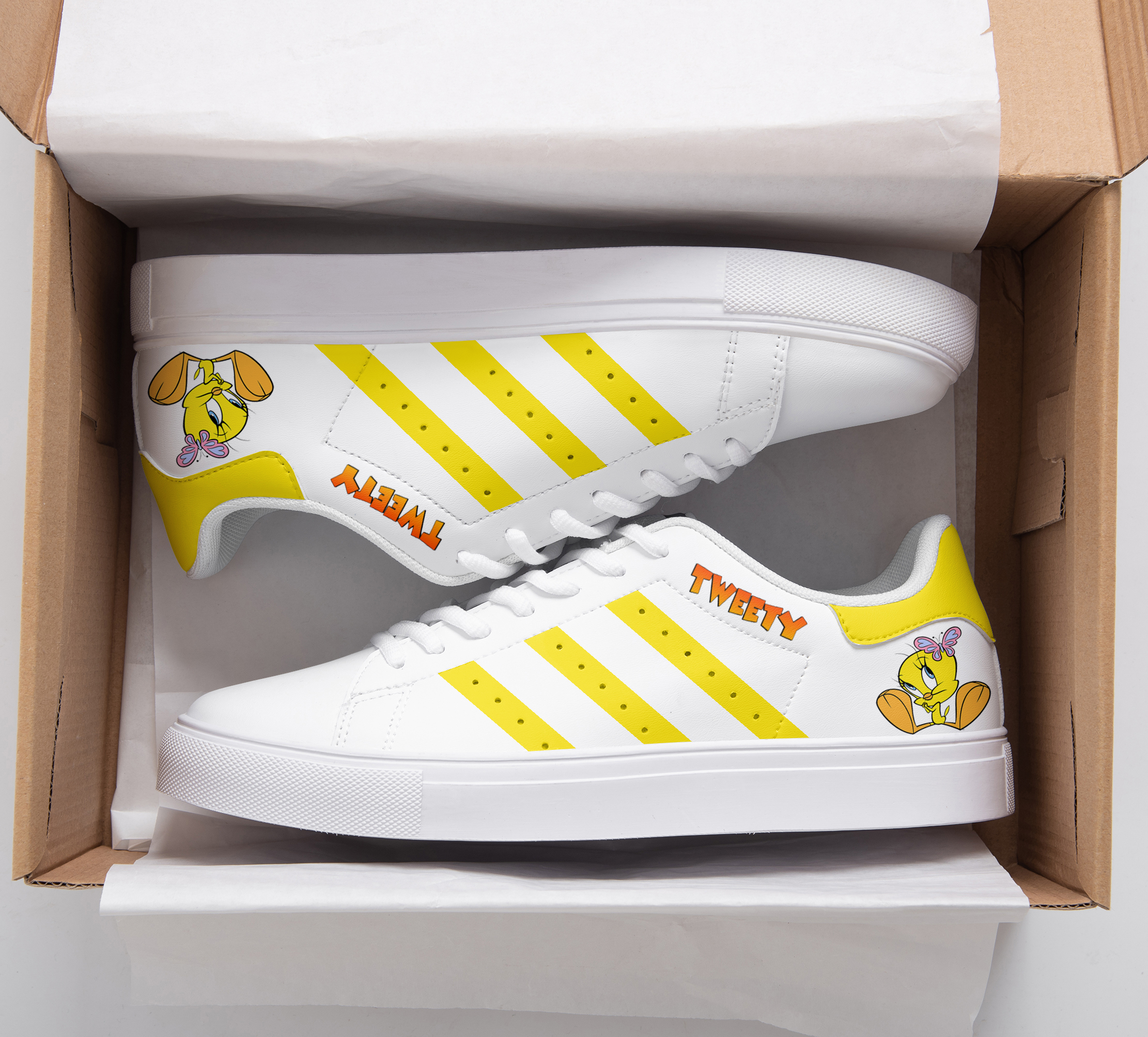 Tweety Bird A01 Stan Smith Shoes 1 Tweety Bird A01 Stan Smith Shoes