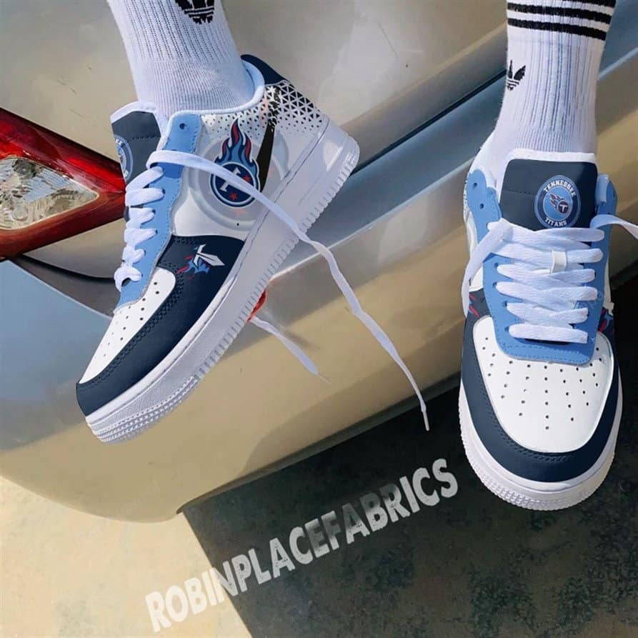 Tennessee Titans Air Force Shoes 1 Tennessee Titans Air Force Shoes