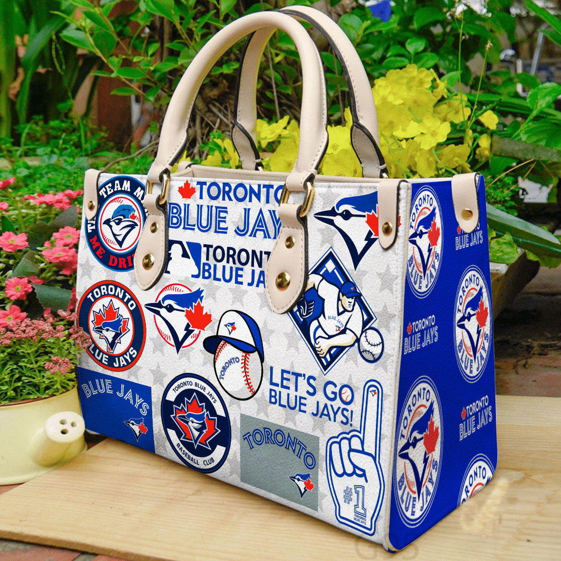 Toronto Blue Jays Leather Handbag 1 Toronto Blue Jays Leather Handbag