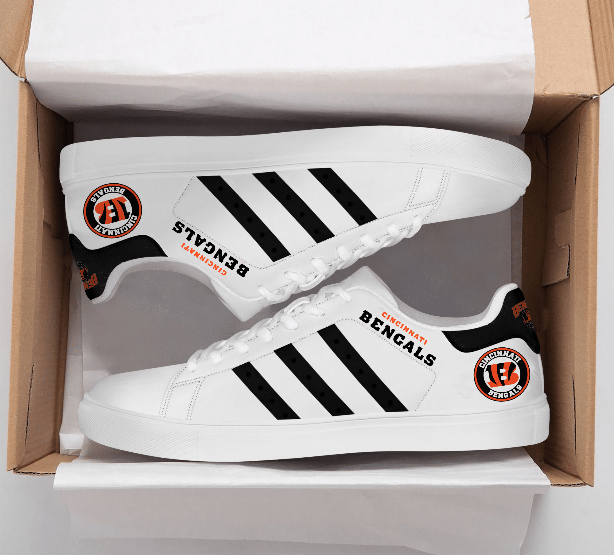 Cincinnati Bengals G1 Stan Smith Shoes 1 Cincinnati Bengals G1 Stan Smith Shoes