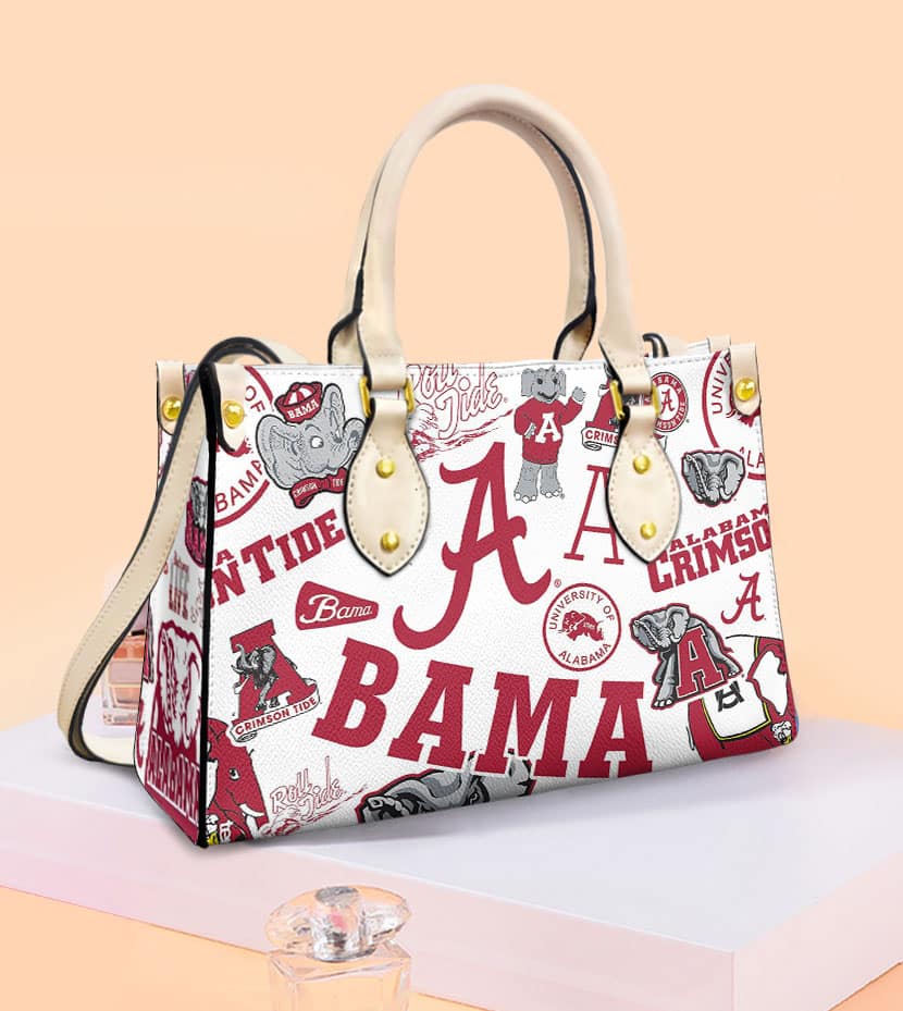 Alabama Crimson Tide G01 Hand Leather Handbag 1 Alabama Crimson Tide G01 Hand Leather Handbag