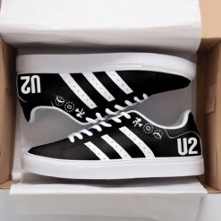 U2 Band Mate Black Stan Smith Shoes