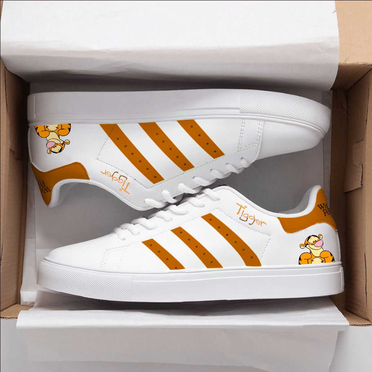 Tigger Winnie The Pooh G1 Stan Smith Shoes 1 Tigger Winnie The Pooh G1 Stan Smith Shoes