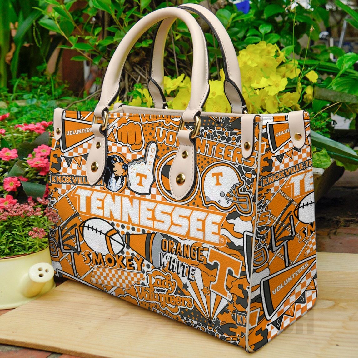 Tennessee Volunteers Hand Leather Handbag 1 Tennessee Volunteers Hand Leather Handbag
